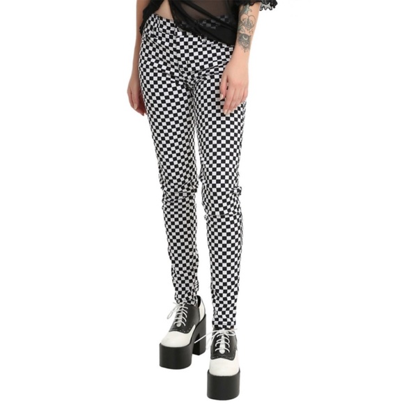 TRIPP NYC DAANE GOODMAN T-Back Checkerboard Women’s Size 24 Skinny Jeans - Picture 2 of 12